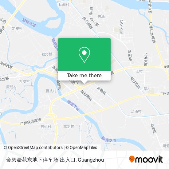 金碧豪苑东地下停车场-出入口 map