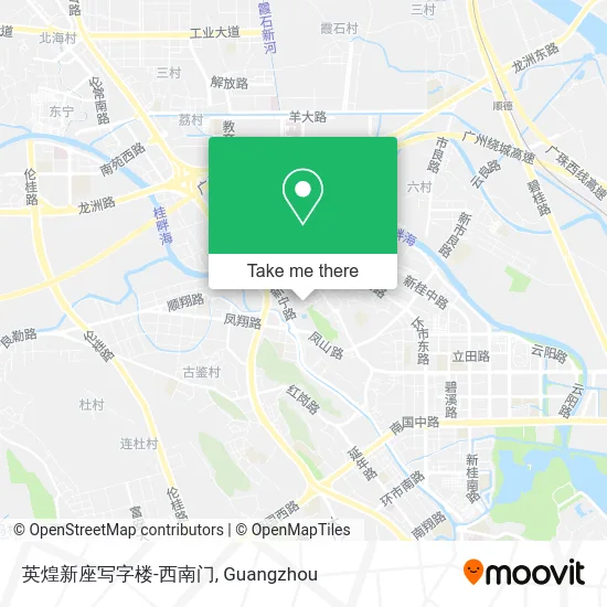 英煌新座写字楼-西南门 map