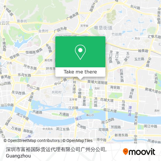 深圳市富裕国际货运代理有限公司广州分公司 map
