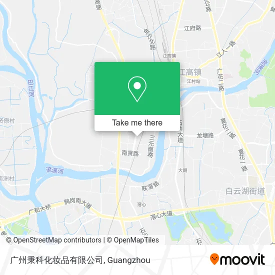 广州秉科化妆品有限公司 map