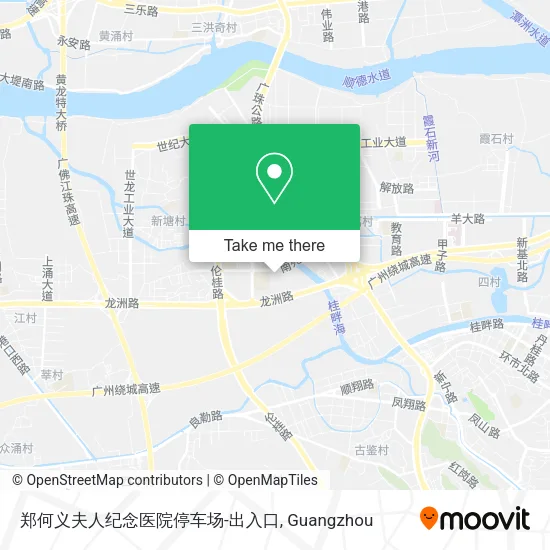 郑何义夫人纪念医院停车场-出入口 map