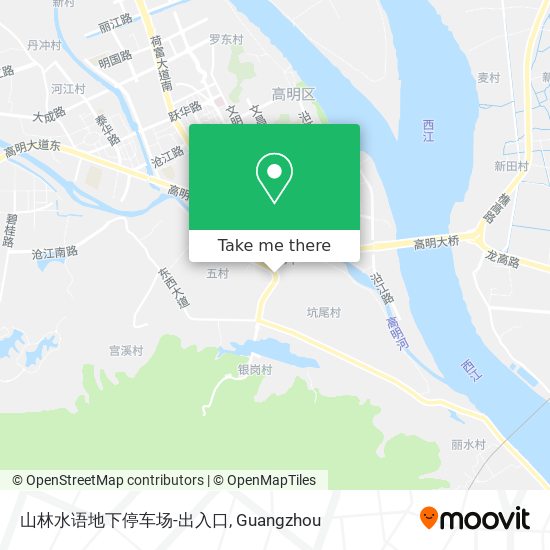 山林水语地下停车场-出入口 map