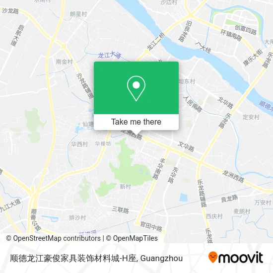顺德龙江豪俊家具装饰材料城-H座 map