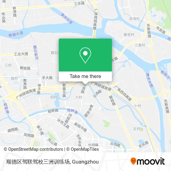 顺德区驾联驾校三洲训练场 map