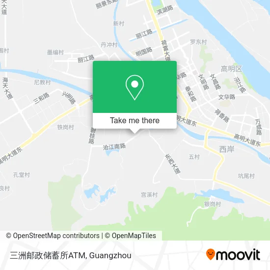 三洲邮政储蓄所ATM map
