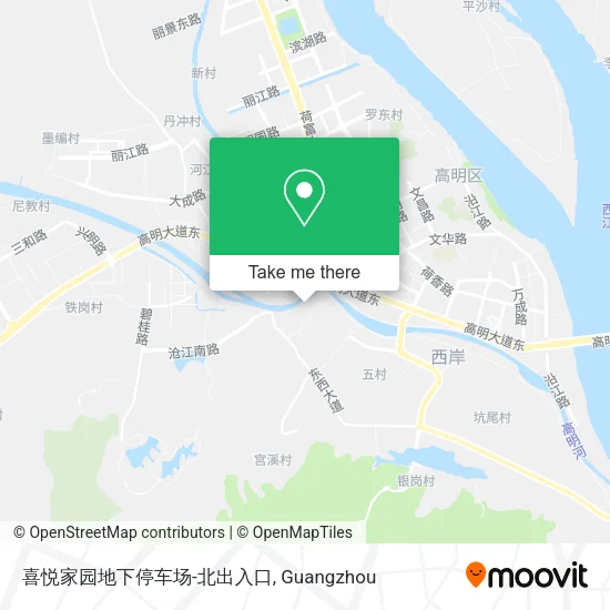 喜悦家园地下停车场-北出入口 map