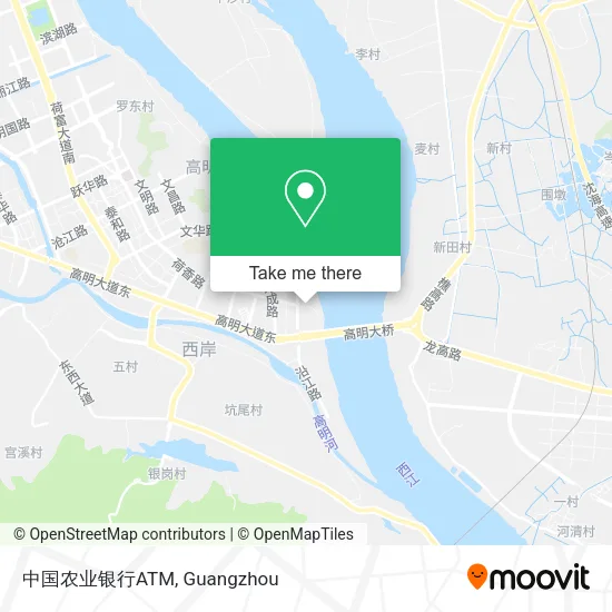 中国农业银行ATM map