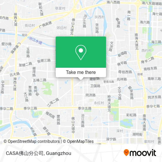 CASA佛山分公司 map