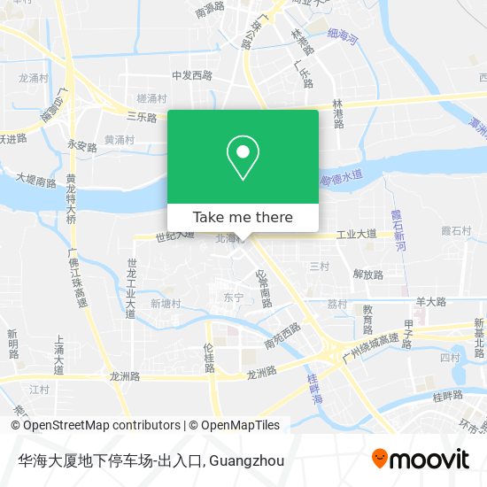 华海大厦地下停车场-出入口 map