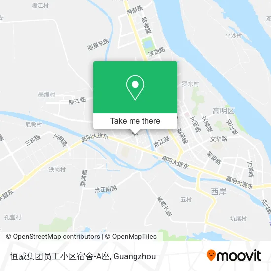恒威集团员工小区宿舍-A座 map