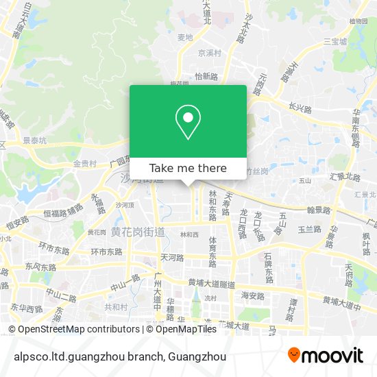 alpsco.ltd.guangzhou branch map