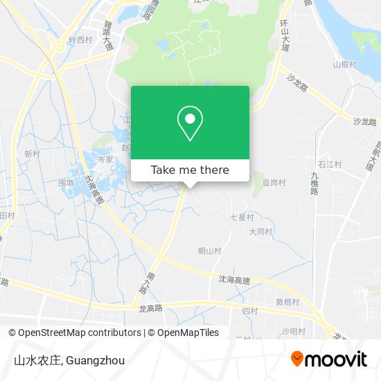 山水农庄 map