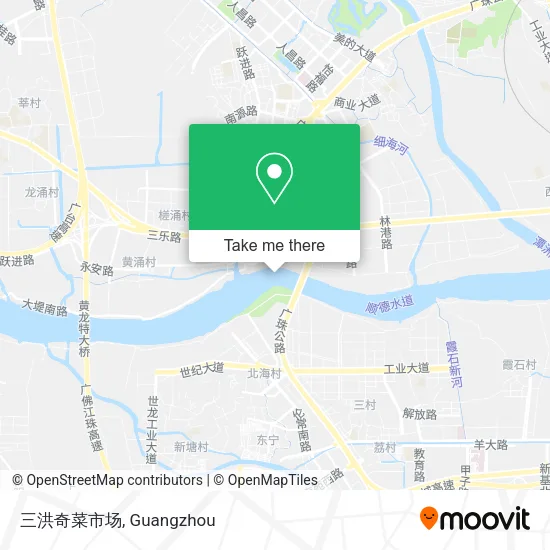 三洪奇菜市场 map