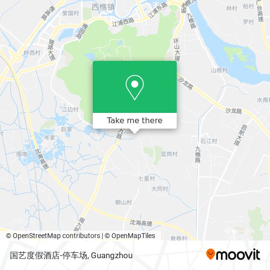 国艺度假酒店-停车场 map