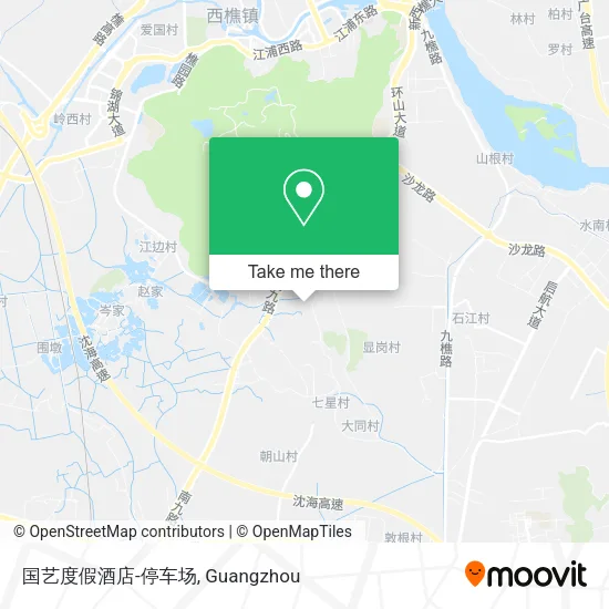 国艺度假酒店-停车场 map