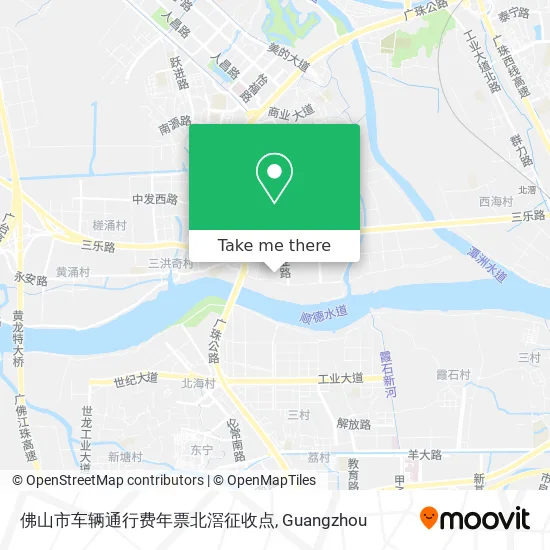 佛山市车辆通行费年票北滘征收点 map