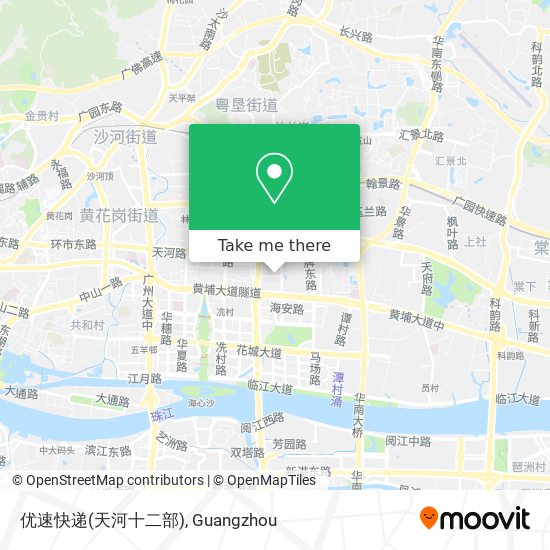 优速快递(天河十二部) map