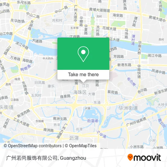 广州若尚服饰有限公司 map