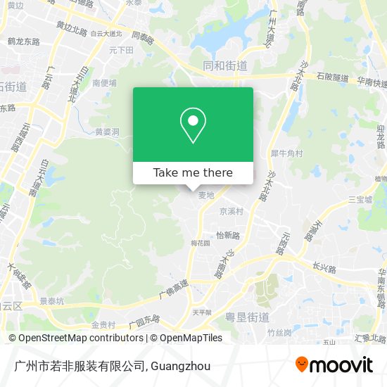 广州市若非服装有限公司 map