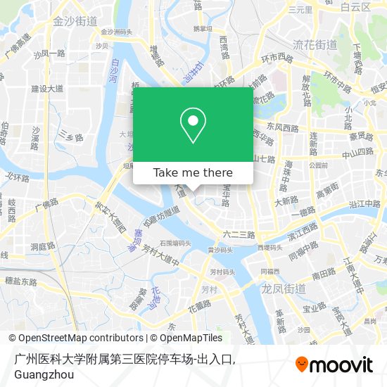 广州医科大学附属第三医院停车场-出入口 map