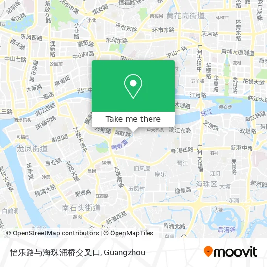 怡乐路与海珠涌桥交叉口 map