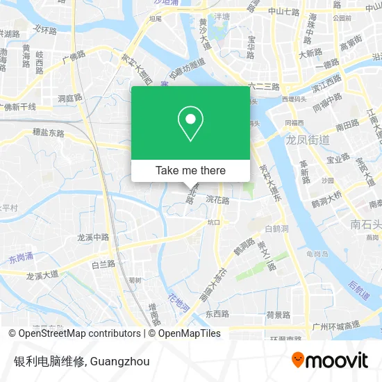 银利电脑维修 map