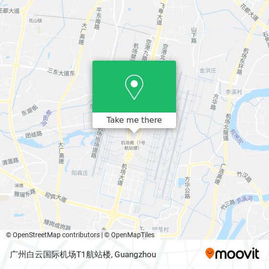 广州白云国际机场T1航站楼 map