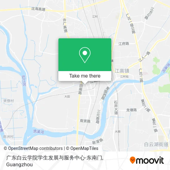 广东白云学院学生发展与服务中心-东南门 map