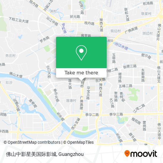 佛山中影星美国际影城 map