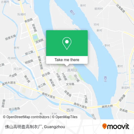 佛山高明盈高制衣厂 map