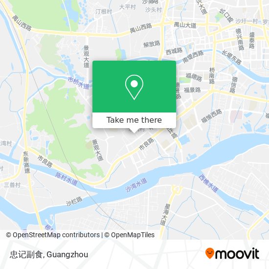 忠记副食 map