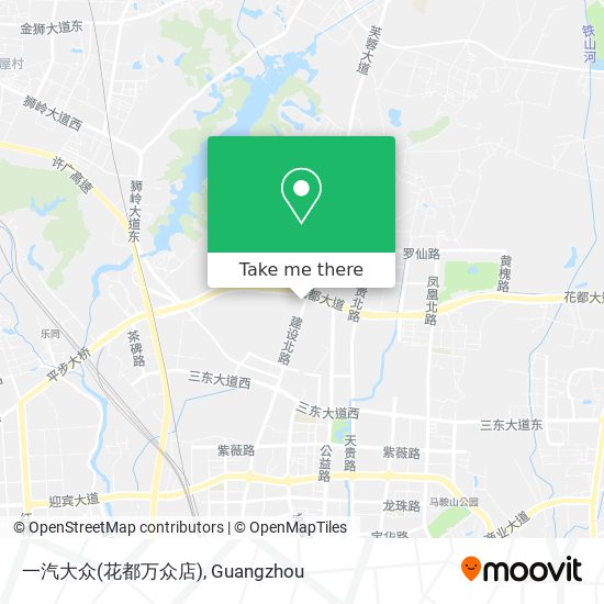一汽大众(花都万众店) map