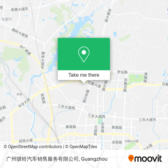 广州骐铃汽车销售服务有限公司 map