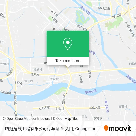 腾越建筑工程有限公司停车场-出入口 map