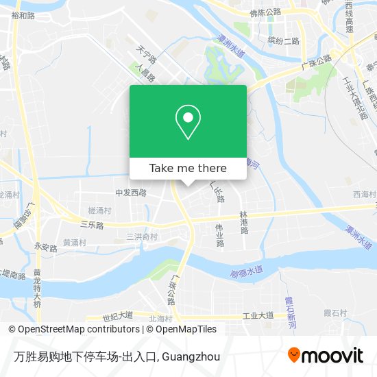 万胜易购地下停车场-出入口 map