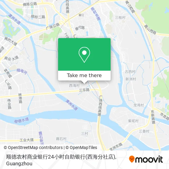 顺德农村商业银行24小时自助银行(西海分社店) map