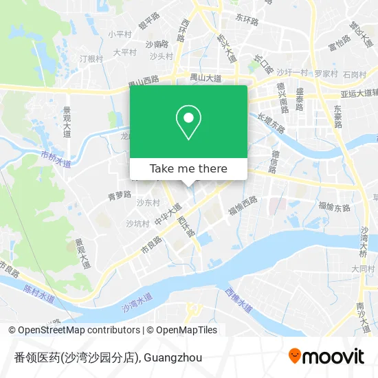 番领医药(沙湾沙园分店) map