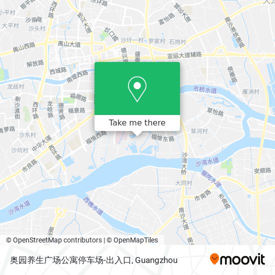 奥园养生广场公寓停车场-出入口 map