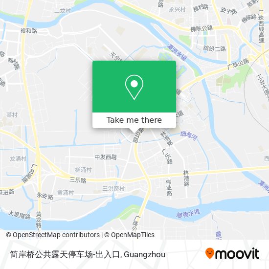 简岸桥公共露天停车场-出入口 map