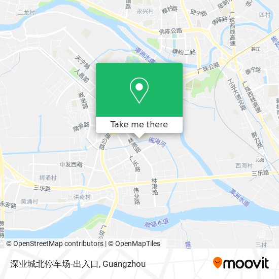 深业城北停车场-出入口 map