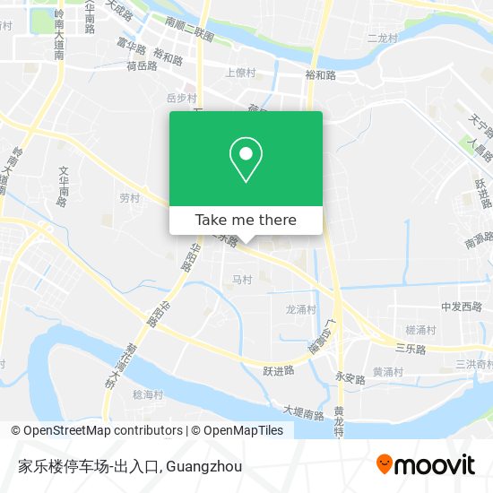 家乐楼停车场-出入口 map