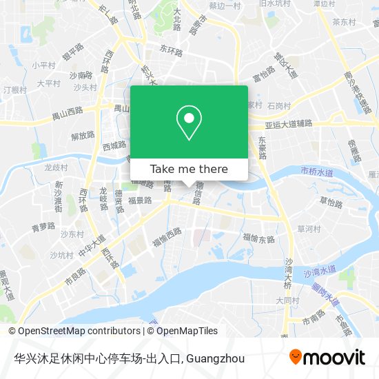 华兴沐足休闲中心停车场-出入口 map