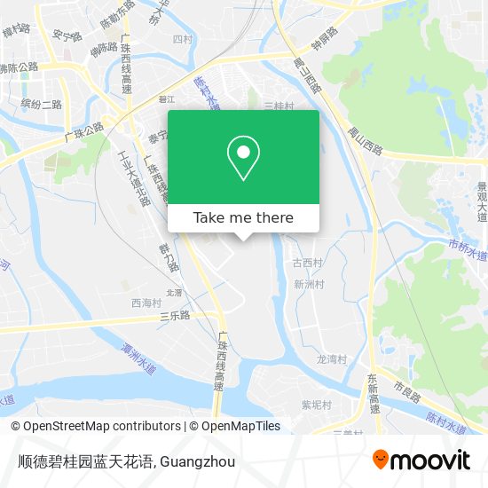 顺德碧桂园蓝天花语 map