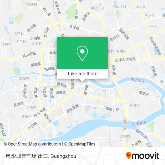 电影城停车场-出口 map