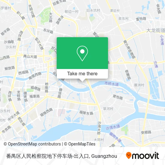 番禺区人民检察院地下停车场-出入口 map