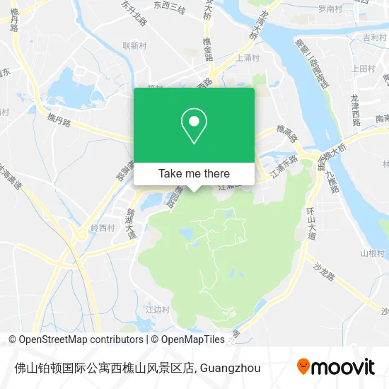 佛山铂顿国际公寓西樵山风景区店 map