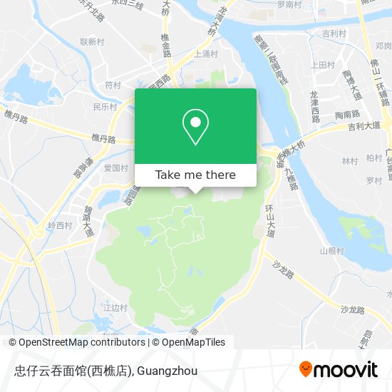 忠仔云吞面馆(西樵店) map