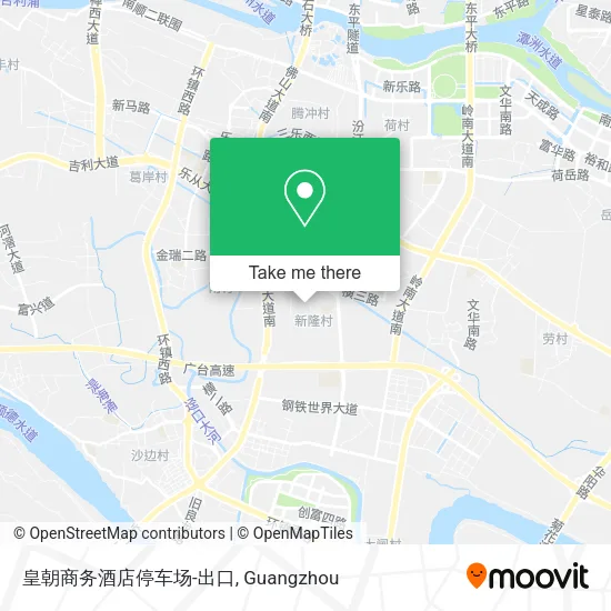 皇朝商务酒店停车场-出口 map