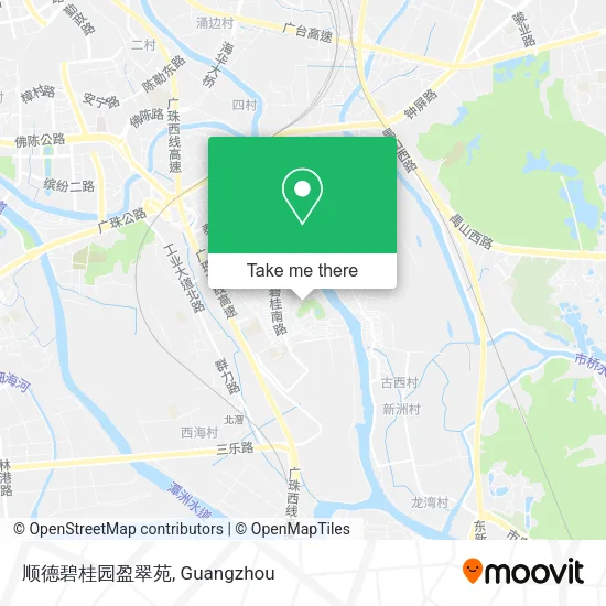 顺德碧桂园盈翠苑 map