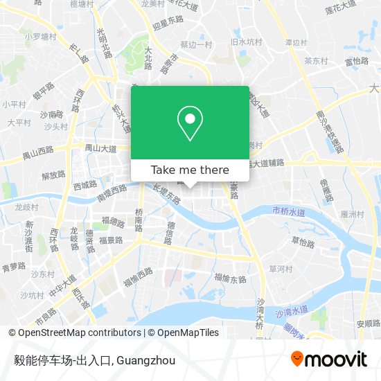 毅能停车场-出入口 map